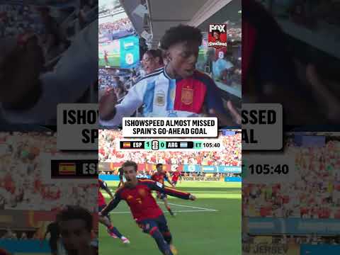 @IShowSpeed was back just in time to see Spain go in front in the FIFA World Cup Final