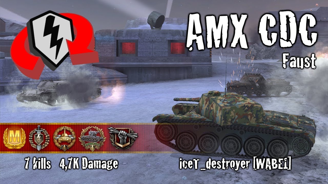wotblitz bonus codes WoT Blitz AMX CDC - 7 Kills 4,7k Damage Replay