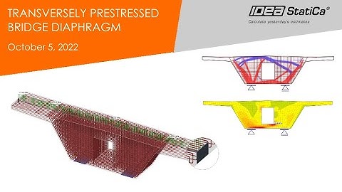 Transversely prestressed bridge diaphragm