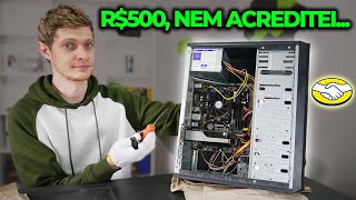 ACHEI UM PC GAMER POR R$535 COM PLACA DE VÍDEO GTX, NO MERCADO LIVRE... E ME SUPREENDI!