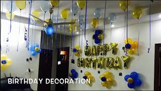 Birthday Decoration using Balloons @ Home