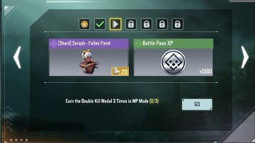 EARN THE DOUBLE KILL MEDAL 3 TIMES IN MP MODE COD MOBILE SEASON 4 WEEK 2 BATTLE PASS TASK