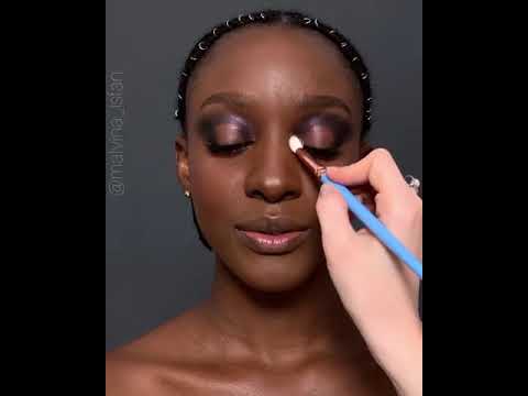 brown skin Glam makeup