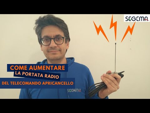 Come aumentare la portata radio del telecomando apricancello