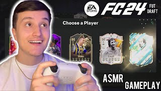 ASMR Gaming | EA FC 24 FUT Draft ⚽️🎮 (gum chewing + controller sounds) screenshot 5