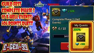 506 POINTS GUILD FEST QUEST! How to Complete 10 Hell Events Fast (Lords Mobile) screenshot 3