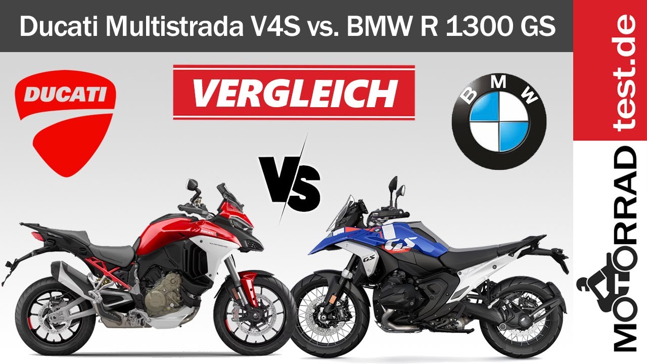 Vergleich BMW R 1300 GS vs. Ducati Multistrada V4S - YouTube