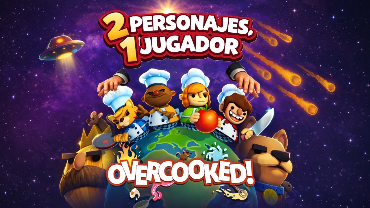 ¿MODO COOP... SOLO YO? Solo tengo dos manos... - Overcooked