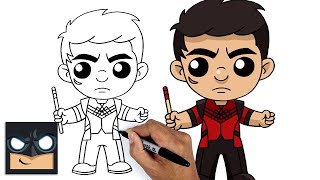 how to draw shang chi cartooning club tutorial