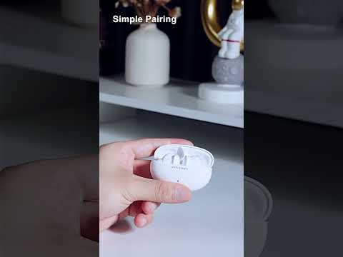 Навушники бездротові TWS Vention Bluetooth 5.3 HiFi з мікрофоном IPX4 21 год Білі, видео 3