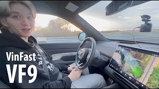 I let my son RYAN test drive a VinFast VF9 in northern California #vinfastus #supernamn #vf9