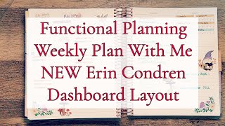 FUNCTIONAL PLANNING || EC DASHBOARD LAYOUT || WEEKLY PLAN WITH ME