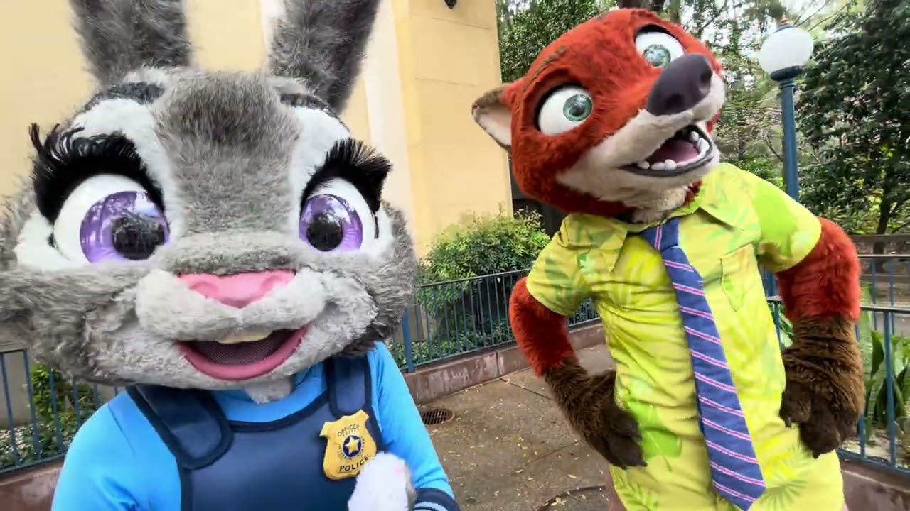 Nick and Judy being silly