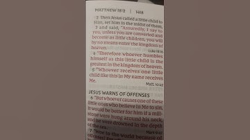 Thumbnail of Verse of the Day 6/2/25: Matthew 18:3-5 NKJV