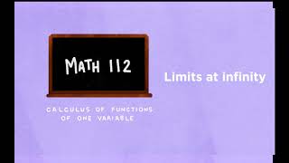 Famous Math 112 - 3) Limits at infinity Wealth