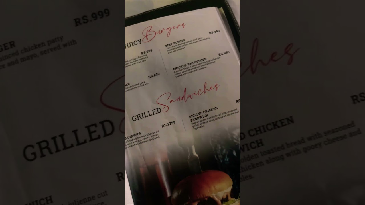 Kababjees Restaurant Menu Karachi 