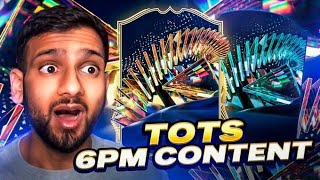 EA FC 24 6PM CONTENT! |  NEW TOTS LIVE FULL TEAM PACK OPENING! | TOTS OBJECTIVES \& TOTS SBCS!