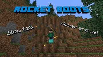 Rocket Boots! MCBE Command Block Tutorial