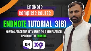 How to search the data using the online search option of the EndNote || EndNote Tutorial # 3(b)