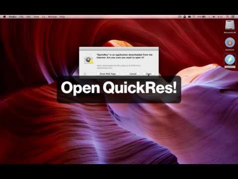 How do you use QuickRes?