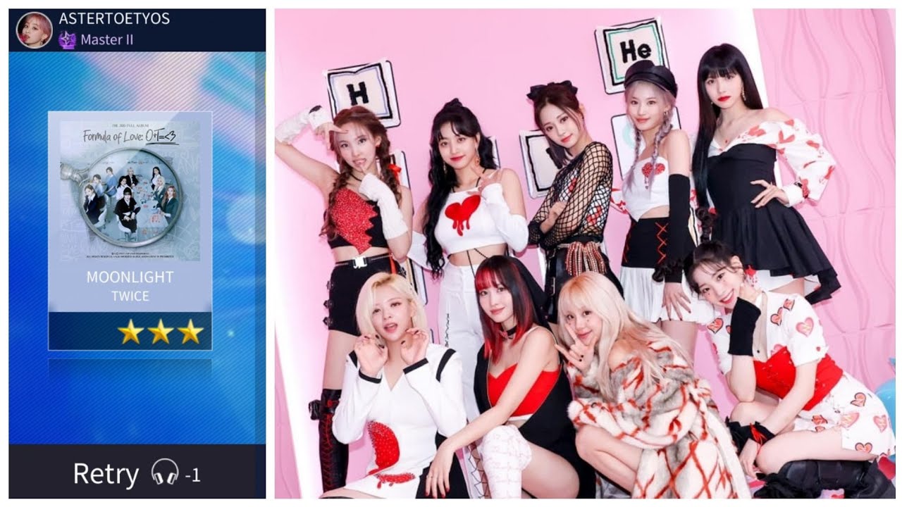 Superstar Jypnation Twice Moonlight Hard Mode 3 Stars Gameplay Youtube