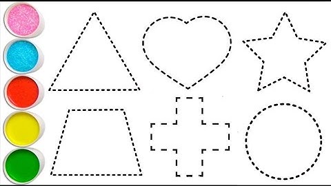 Shapes drawing for kids, Learn 2d shapes, colors for toddlers | Preschool Learning part - 2