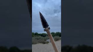 Making an Obsidian Spear! #survival #handmade #obsidian