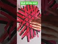 How to make Triangle paper weaving | Beautiful paper weaving designs #shorts