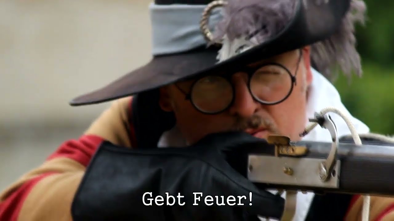 Laden und Abfeuern einer Muskete aus dem Dreißigjährigen Krieg (Schülerprojekt)