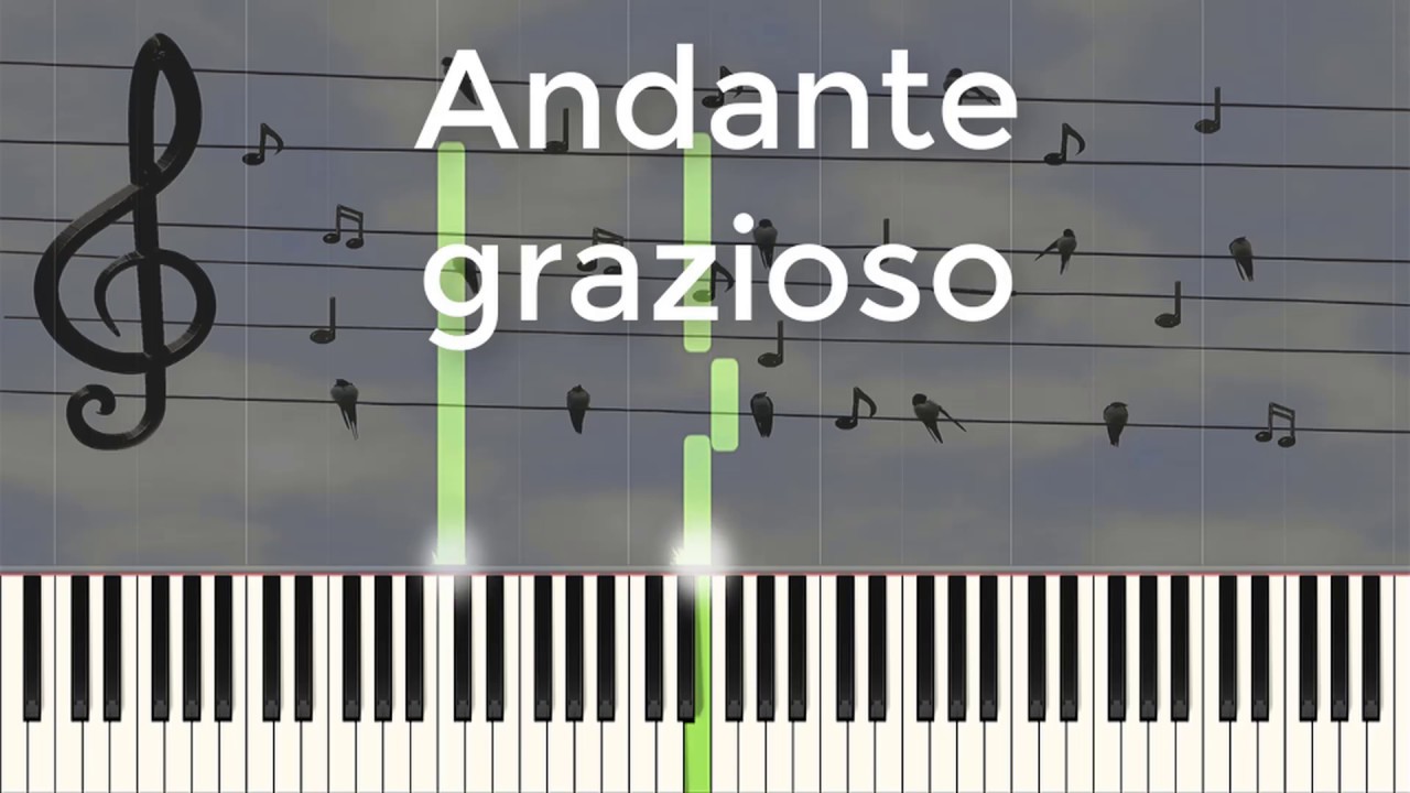 Andante grazioso Piano YouTube