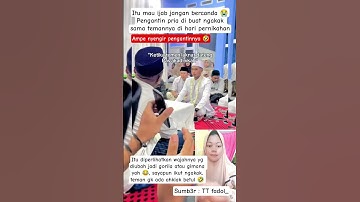 PENGANTIN PRIA TERTAWA LIHAT FOTO DARI TEMANNYA #pernikahan #wedding #videoviral