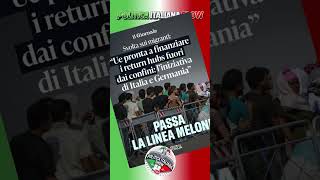 MIGRANTI CAMBIA TUTTO PASSA LA NOSTRA LINEA@PoliticaItalianaShow #politicaitalianashow