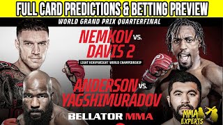 Bellator 257 Nemkov vs. Davis 2 Full Card Predictions & Betting Preview