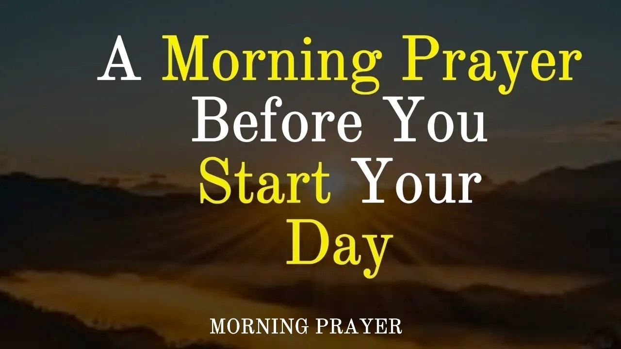 Pray This When You Wake Up Feeling Heavy | Morning Prayer - YouTube