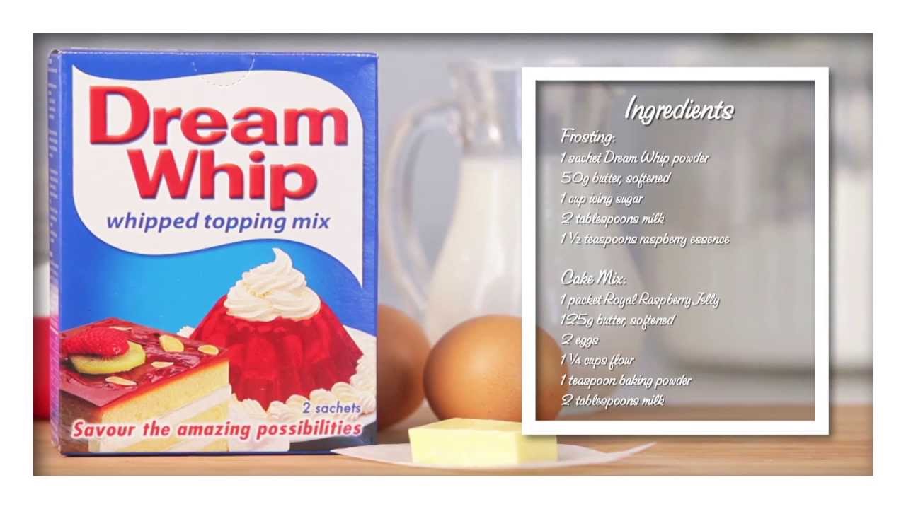 Dream Whip Recipe Raspberry Jelly Cupcakes YouTube