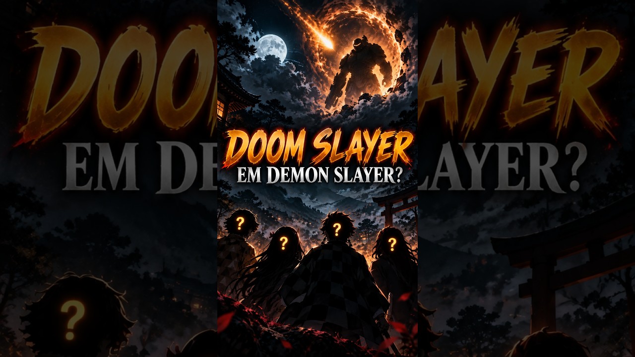 E se o DOOM SLAYER caísse em Demon Slayer? 💀🔥 #shorts