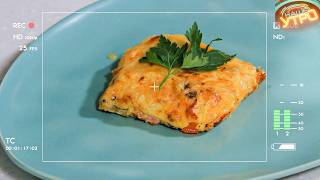 Запеченный ОМЛЕТ с СЫРОМ и ВЕТЧИНОЙ | Завтрак холостяка
