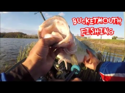 kayak flight BIG WORMS = BIG BASS...BOOM!! Bucketmouth Bass Fishing!