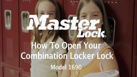 Master Lock 1690 Built-In Locker Locks - Student Training Video