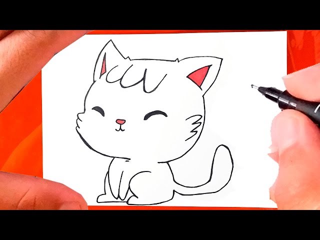 Como desenhar um Gatinho fofo Kawaii ❤ Desenhos Kawaii - Desenhos para  Desenhar 
