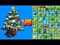 PVZ Hybrid 3.15 Challenge - 5 Plant Hybrid Vs 3 Christmas Tree Zombie - Who Will Win?