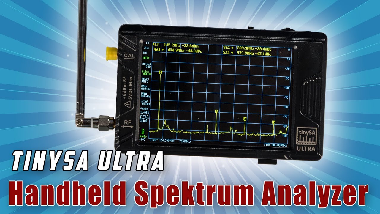 TinySA Ultra 📉 Handheld Spektrumanalysator bis 6GHz