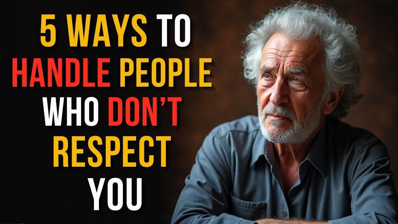 5 Ways to Handle Disrespect and Gain Respect Instantly | Stoic Wisdom ...