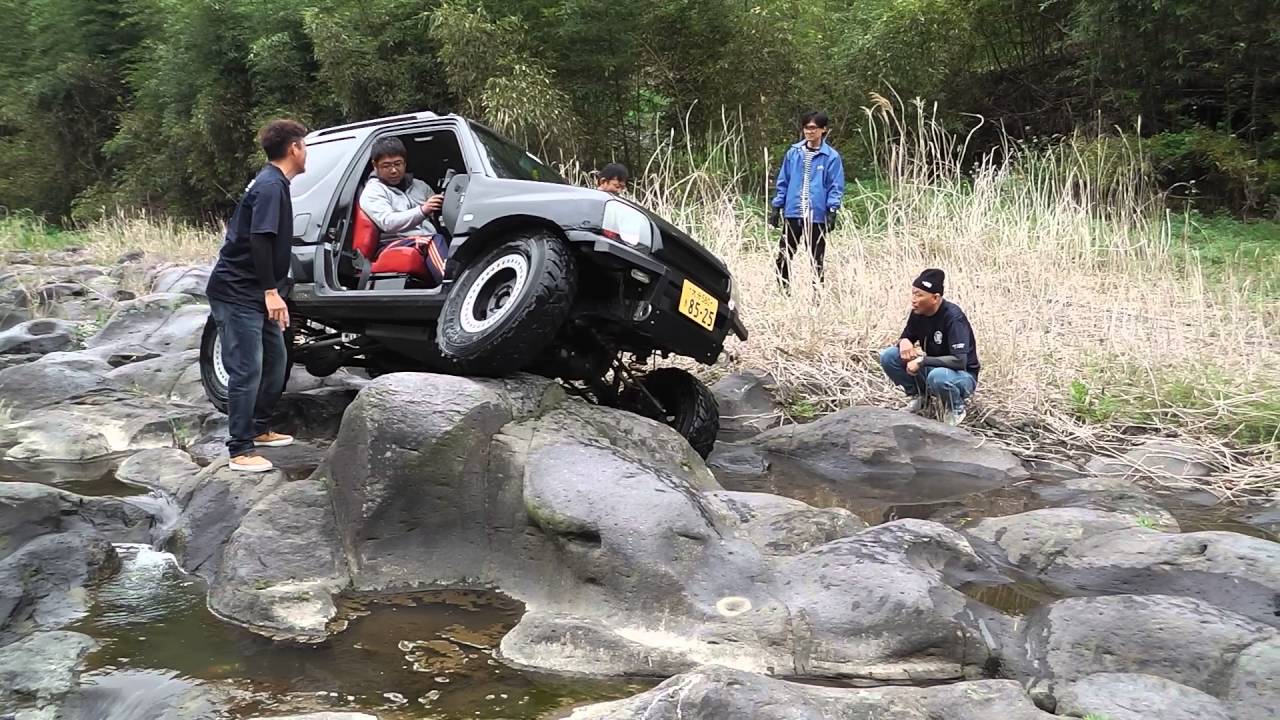 ジムニー大分 鬼岩ロック 犬ション岩 Jb23 Youtube