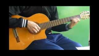 Video thumbnail of "El choclo - guitarra a capella c/tabs"