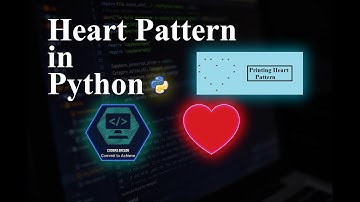 Printing Patterns in Python || The Heart Pattern