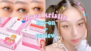 HAPA KRISTIN LENSES HAUL ON DARK EYES (NATURAL & COMFY!!) + DISCOUNT CODE