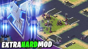 Red Alert 2 - Prism Tower defenses ready! - Extra Hard Mod