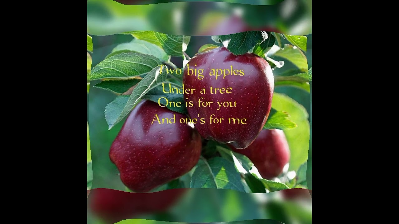 Bolajonlar uchun inglizcha she'r "Apple"