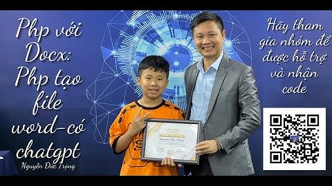 Chủ đề PHP với WORD: Php tạo file word (docx) - Nguyễn Đức Trọng IT – Áp dụng chatgpt